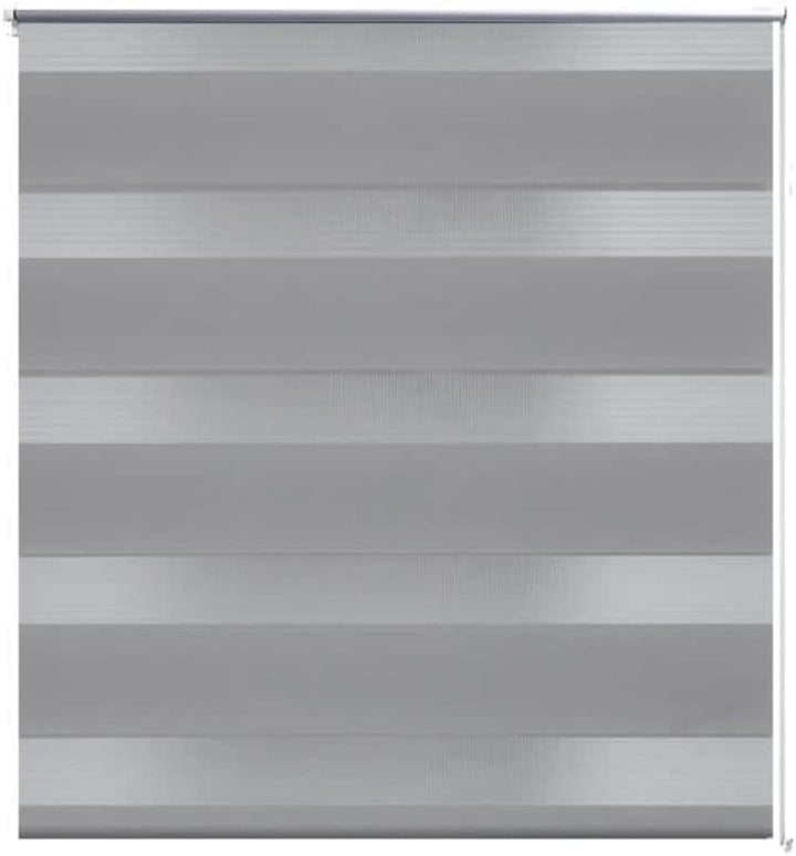 WIFESE Doppelrollo Seitenzug 120x175 cm grau Verdunkelungsrollo Rollos FüR Fenster Ohne Bohren Fenst