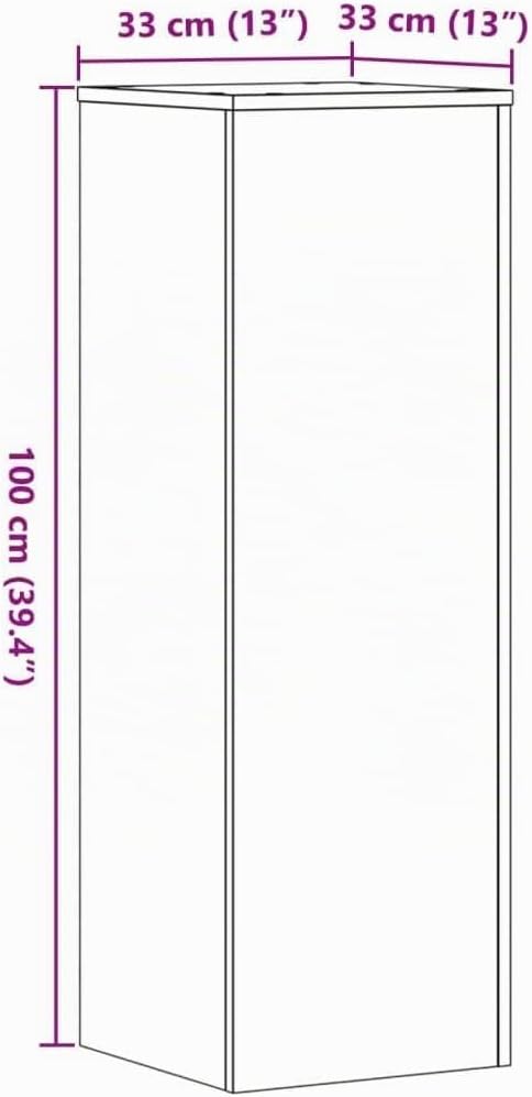 vidaXL Pflanzenständer, Blumenständer Hohle Konstruktion, Dekosäule Podest für Pflanzen Dekoartikel,