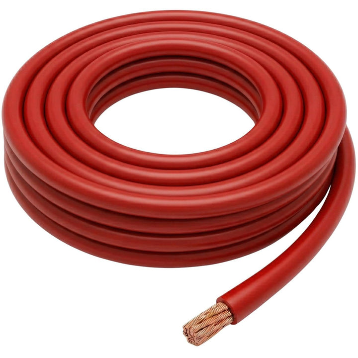 5m FLY Fahrzeugleitung Rot 16mm² rund Kabel Litze KFZ Stromkabel