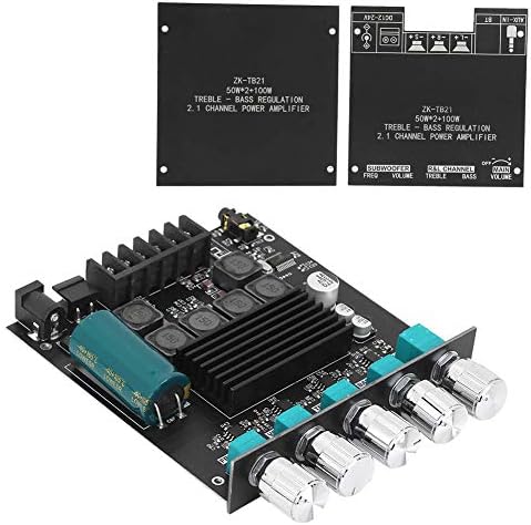 Power-Verstärkerplatine TPA3116D2-Chip 2.1-Kanal Digitalverstärker mit Bluetooth Aux Subwoofer Ausga
