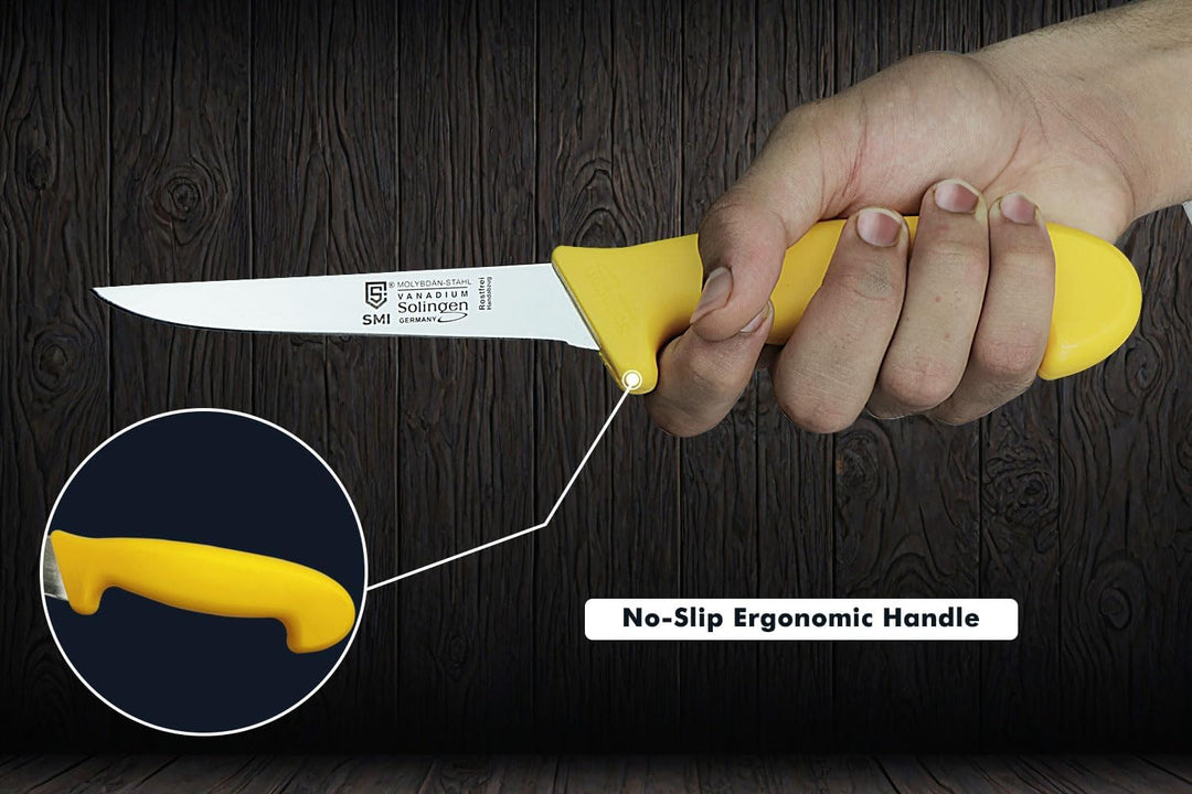 SMI - 5 Zoll Ausbeinmesser Solingen Metzgermesser Profi Fleischmesser Premium-Qualität Ausbeinmesser