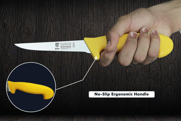 SMI - 5 Zoll Ausbeinmesser Solingen Metzgermesser Profi Fleischmesser Premium-Qualität Ausbeinmesser