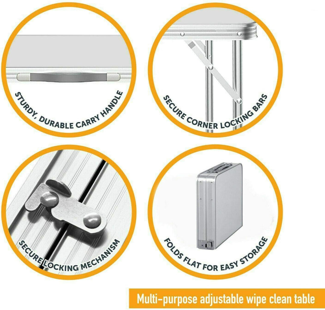 Royalswill Campingtisch klappbar aus Aluminium, Mini Klapptisch Beistelltisch Falttisch Leicht Klapp