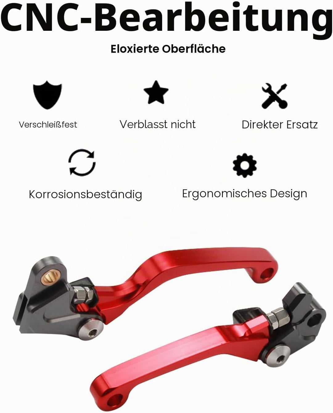 Kupplungshebel Bremshebel Motorrad,Billet Pivot Faltbare Kupplung Bremshebel Für CR80R CR85R 98-07 C