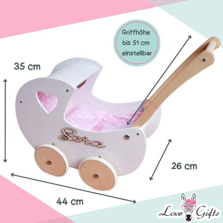 Love Gifts® Walker - Puppenwagen ab 1 Jahr | Lernlaufwagen für Kleinkinder | Lernlaufhilfe, Montesso