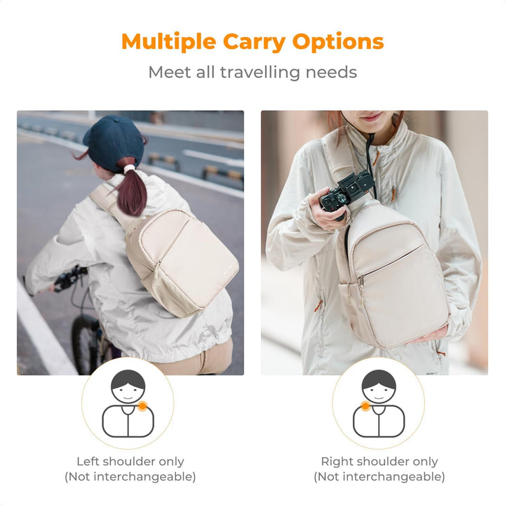 K&amp;F CONCEPT Kameratasche, Kamera Sling Tasche Schultertasche Fotorucksack Klein, Wasserdichter Kamer