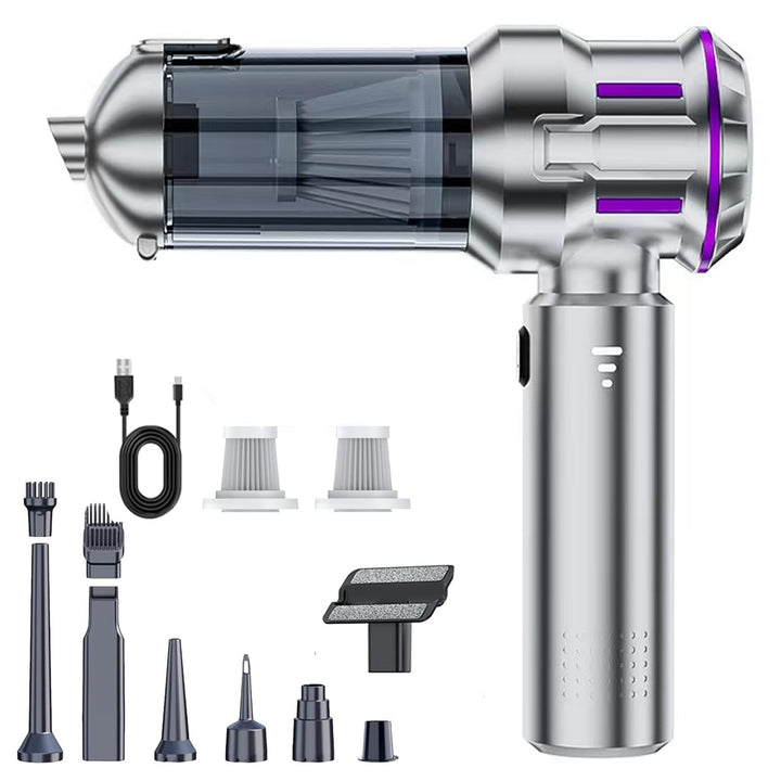 Handstaubsauger Akku Schnurloser, 22000PA Auto-Staubsauger mit Hoher Leistung, 4-in-1 Kabelloser Aut