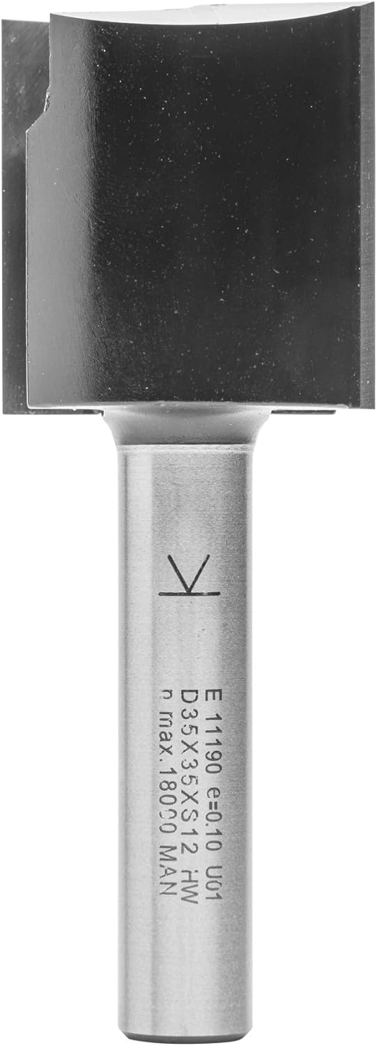 ENT 11190 Nutfräser HW, Schaft (S) 12 mm, Durchmesser (D) 35 mm, NL 35 mm, SL 55 mm, GL 90 mm, mit H