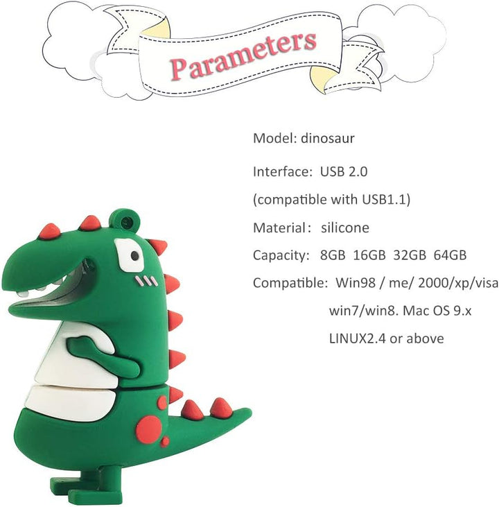 64GB USB-Stick Hochgeschwindigkeits-Silikon Memory Stick Cartoon Speicherstick Flash-Speicher-Stick