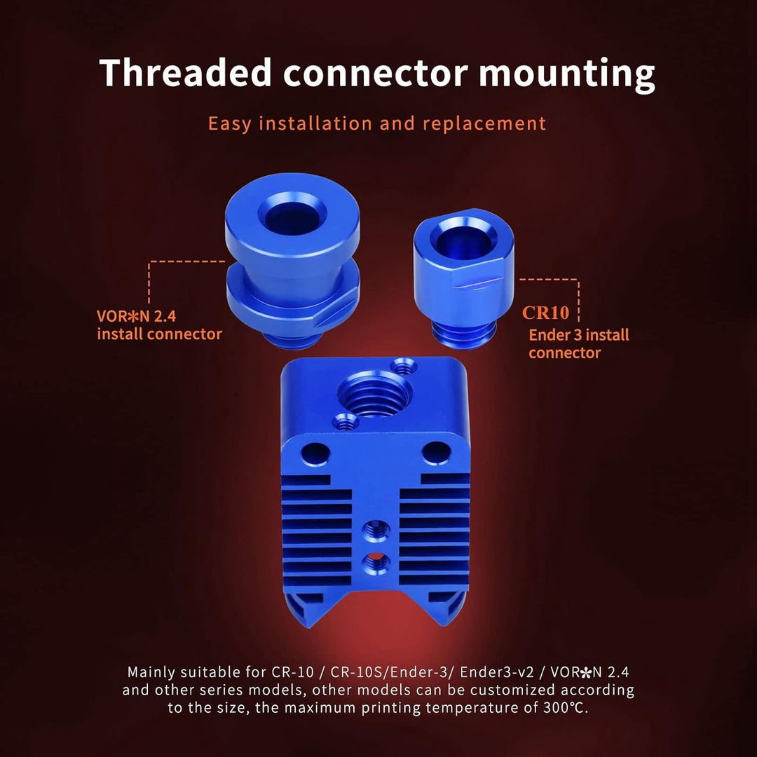 Upgrade Ender3 Keramik Heizkern CHC Hotend 24V Kupfer Heizblock Titan Heatbreak Verbesserte Düse Kom