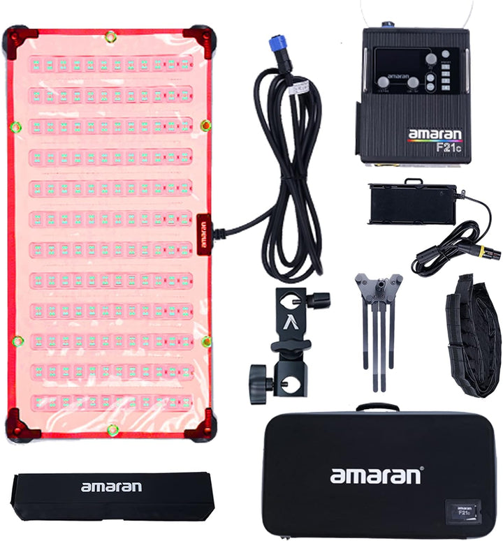 Aputure Amaran F21c 2'x1' 100W RGBWW Flexible LED-Matte mit Wabengitter CRI 95+ CCT 2500K bis 7500K