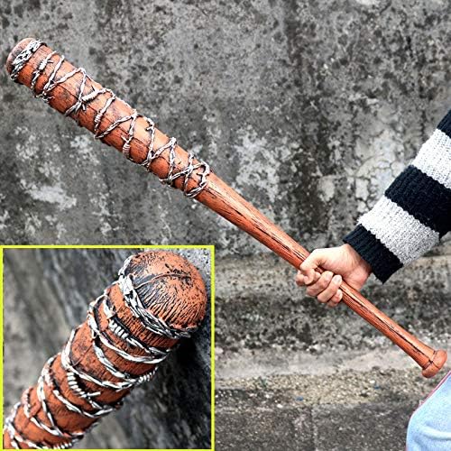 damdos Halloween Prop 33inch Walking Sticker for Dead Negs Man PU Foam Barbed Bat Baseball Sticks Bi