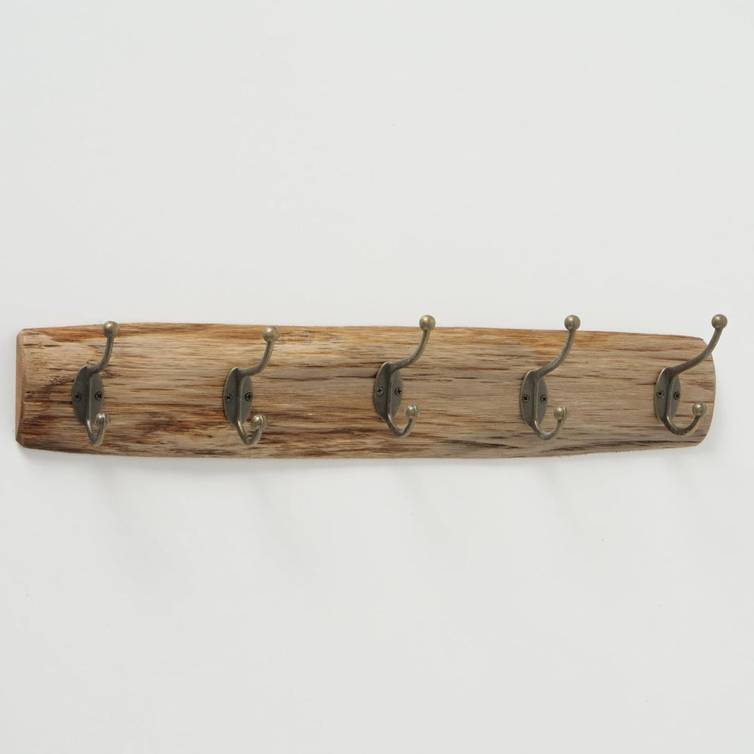Boltze Garderobe Brando (Dekorationsobjekt aus Eichen Holz, 10 x 55 x 10 cm Wandgarderobe) 2005234