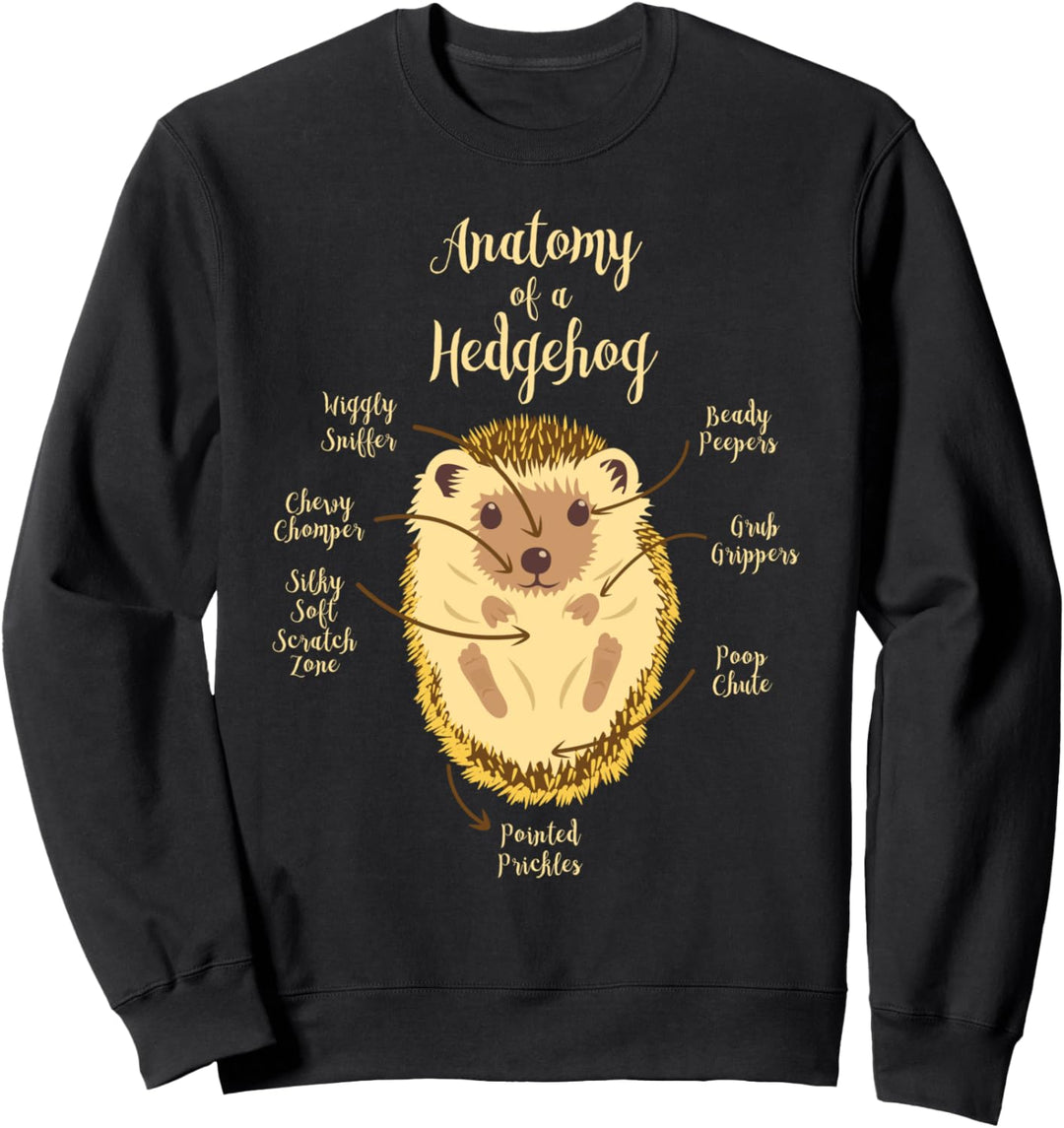 Kinder Lustiges Anatomie Igel Kostüm Damen Igel Sweatshirt