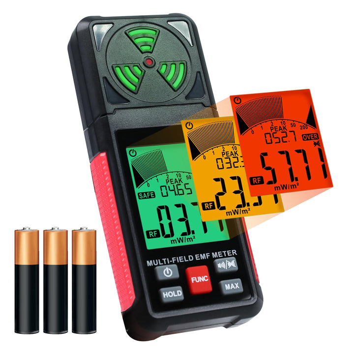 EMF Messgerät Strahlungsdetektor Digitaler Elektromagnetische Felder Handgehaltener EF/MF/RF Elektro