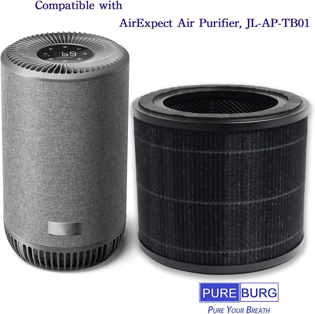 PUREBURG Ersatz-Filter kompatibel mit Grundig TL2713 & AirExpect AirExtend Luftreiniger JL-AP-TB01,2