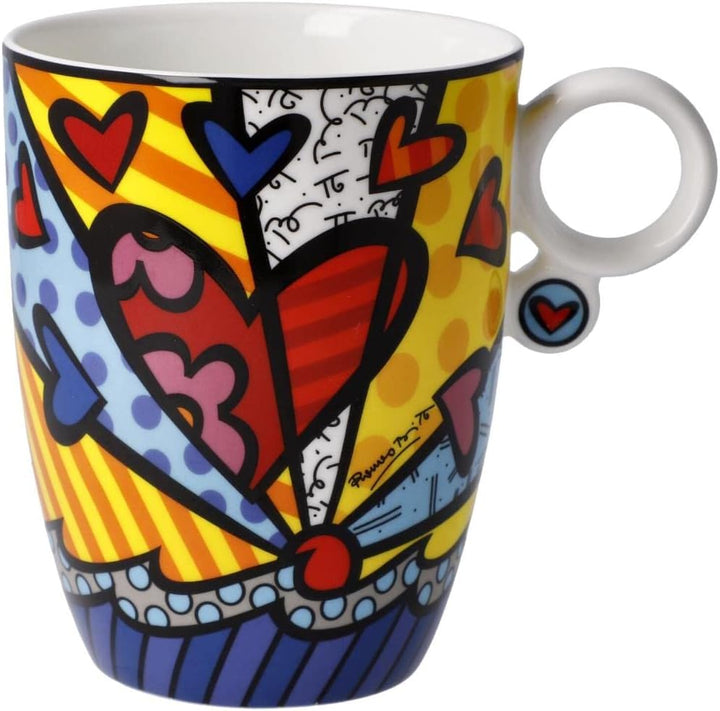 CREAFLOR HOME 2er Set Espressotasse & Kaffeebecher Romero Britto Pop Art A New Day Goebel