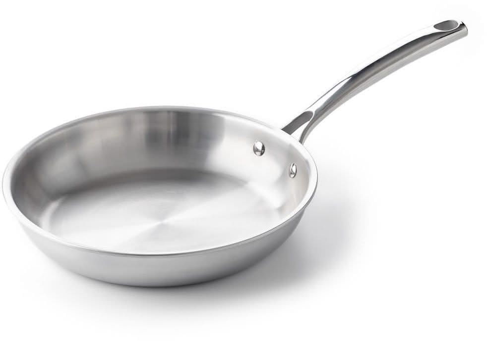 BK Superior Dreischicht-Edelstahl-Bratpfanne, 20 cm, 3-lagig, Multiclad, Polierter Edelstahl, Indukt
