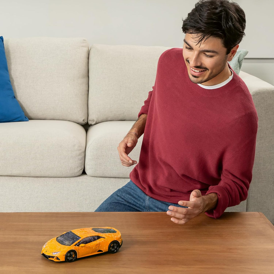 Ravensburger 3D Puzzle 11571 - Lamborghini Huracán EVO - Arancio - Der rassige Supersportwagen als 3