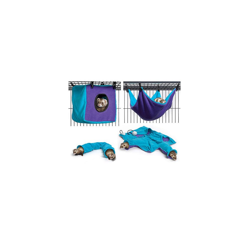 MidWest Homes for Pets Frettchen Nation & Critter Nation Zubehör-Set 3 Blau und Violett, Blau und Vi