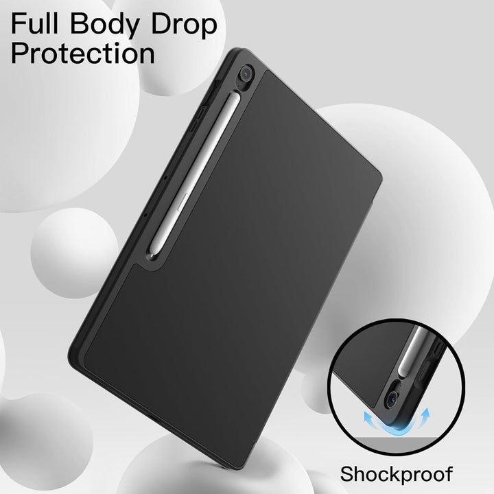 JETech Hülle für Samsung Galaxy Tab S10 FE Plus/S10 FE+ 13,1 Zoll mit S Pen Halter, Weiche TPU Tri-F