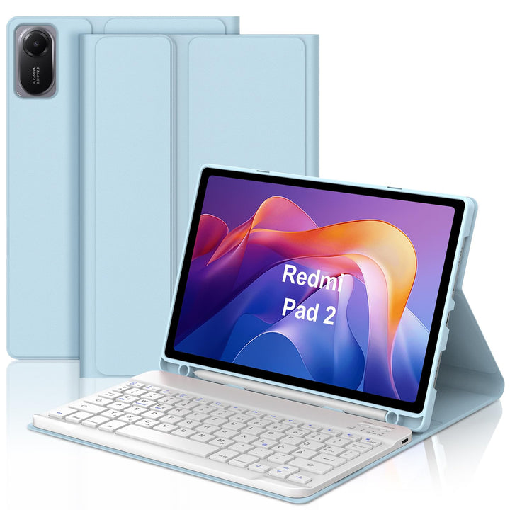 IVEOPPE Tastatur für Xiaomi Redmi Pad 2 & SE 11 Zoll, Deutsches QWERTZ Layout, Hülle mit Bluetooth A
