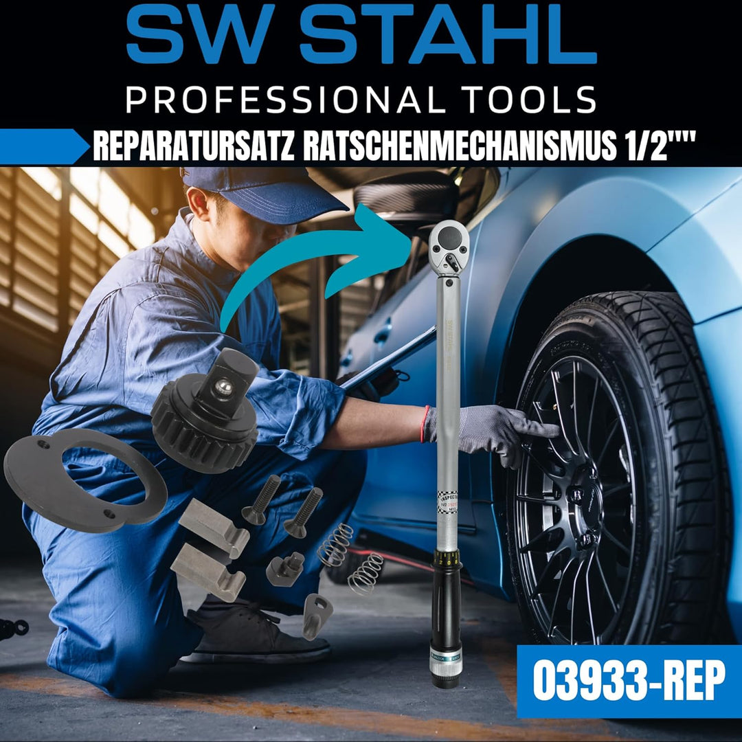 SW-Stahl 03933L-REP Reparatursatz Ratschenmechanismus 1/2 Zoll I Ratschen-Reparatur Set für Drehmome