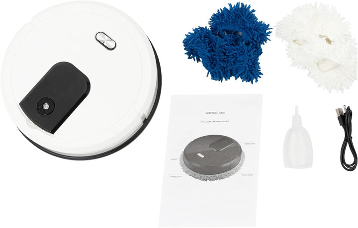 Saug und Wischroboter Selbstreinigend, Smart Saugroboter mit Wischfunktion &Hebarem Wischmopp, Robot