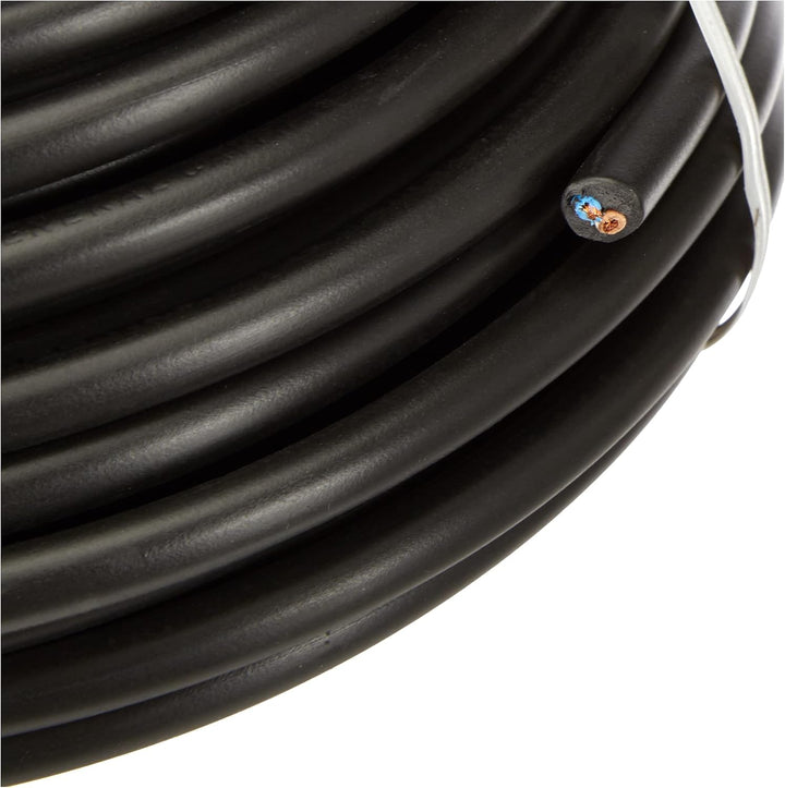 Kabel H05VV-F - 2x1 mm. - 20 mt - Schwarz