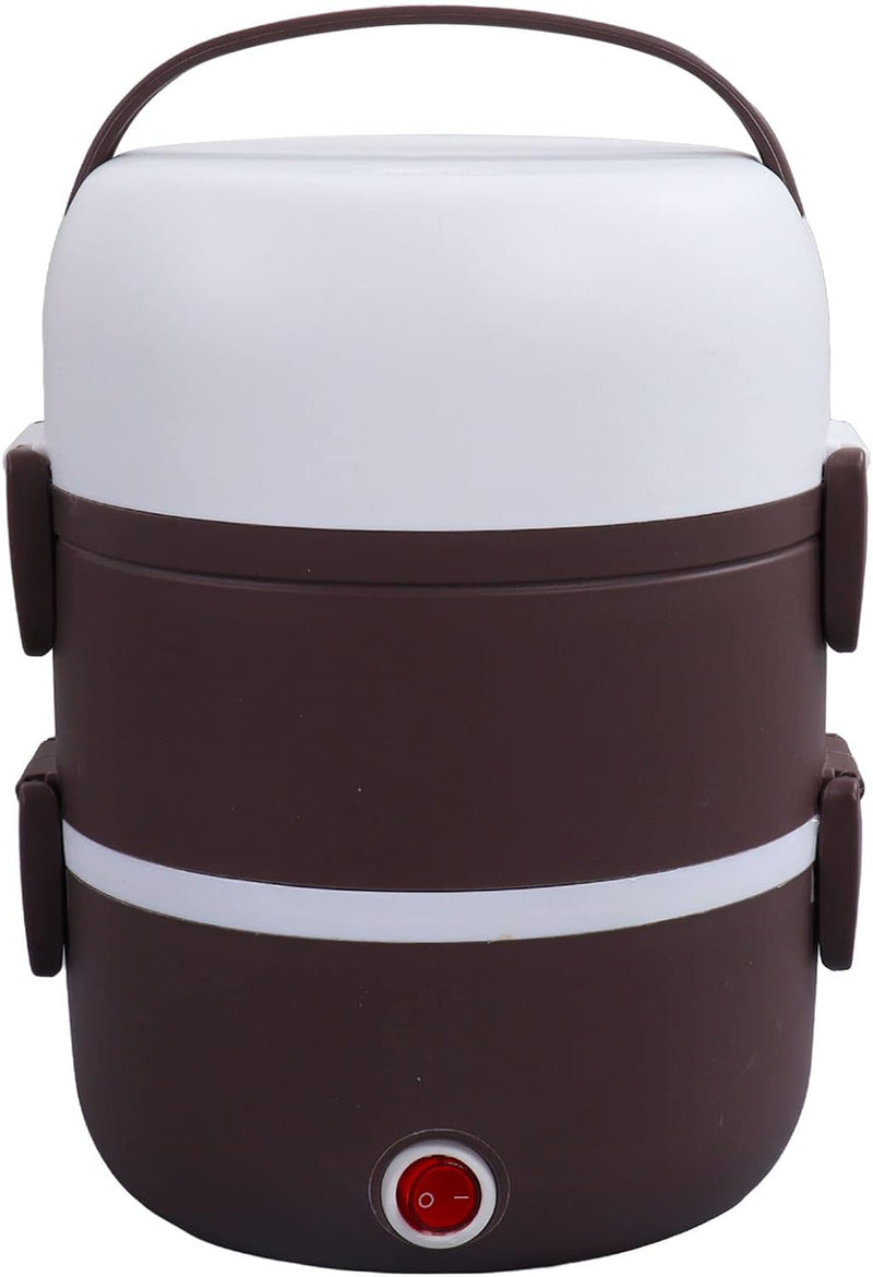 250W Elektrische Lunchbox, 3 Schichten Heizung Lunchbox Eierkocher Tragbare Speisenwärmer Heizung Lu