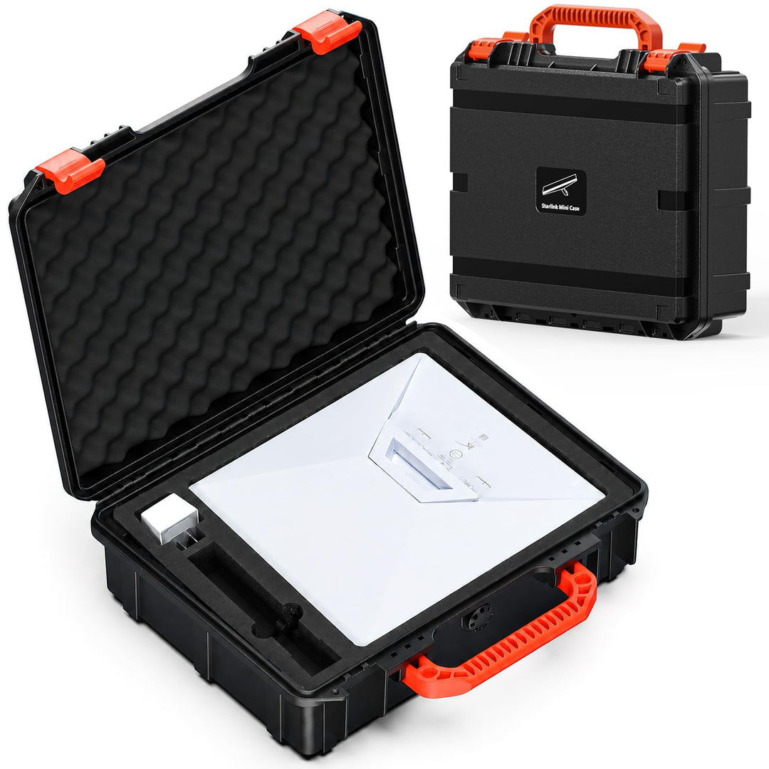 Starlink Mini Tasche, wasserdichte Stossfeste Tragetasche mit Passgenauem Schaumstoff, Tragbare Aufb
