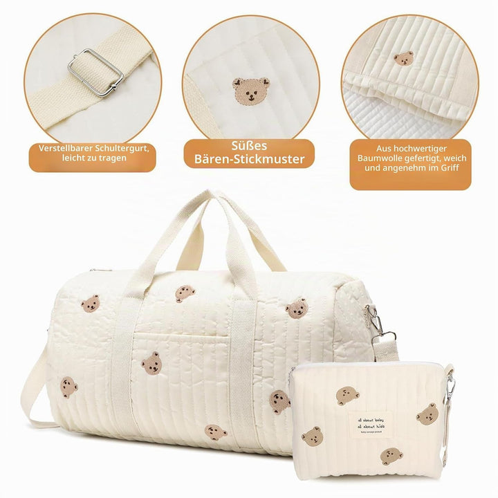 Grosse Wickeltasche Bag, Kompakte Baby Windeltasche &amp; Reisetasche, Vielseitige Tragetasche mit Schul