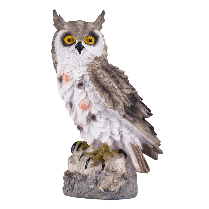 TAIYOU Eulen Deko Skulptur Eule aus Harz Eulen Ornamente Tischdekoration Haus Dekoration Mini Garten