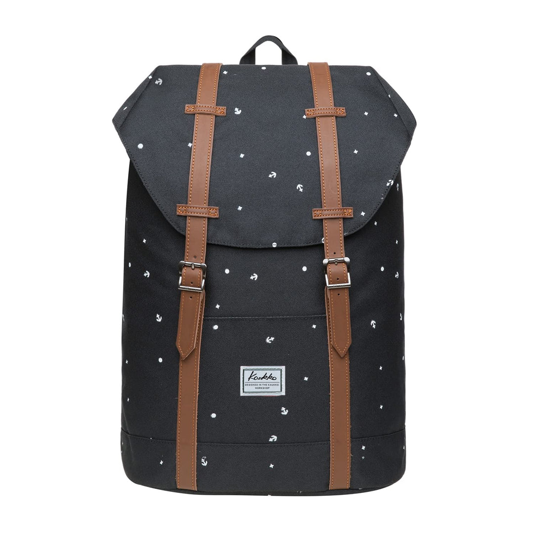 KAUKKO Rucksack Klein Damen Herren Schön und Praktisch Daypack für Schule, Uni, Beruf mit 10" Laptop