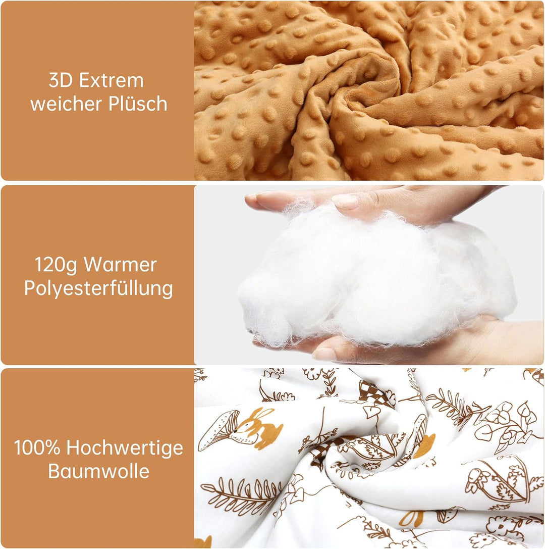 Einschlagdecke Babyschale Universal Fusssack für Buggy Winter Decke Herbst Babydecke Baumwolle Kinde