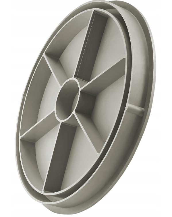 BABYLONPLAST Schachtabdeckung, Kanaldeckel, DN400, Kunststoff Schachtdeckel 15 kN - Passend für Ø400