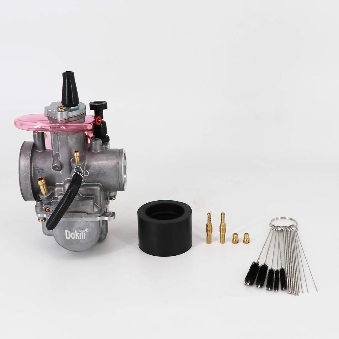 Dokili Vergaser Ersatz für racing PWK 28mm ATV Quad Geländemotorrad Scooter mit Powerjet Unterdrucka