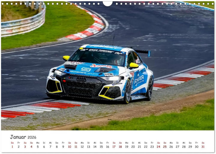 Nüburgring Langstrecken Serie 2026 (Wandkalender 2026 DIN A3 quer), CALVENDO Monatskalender: Die Sch