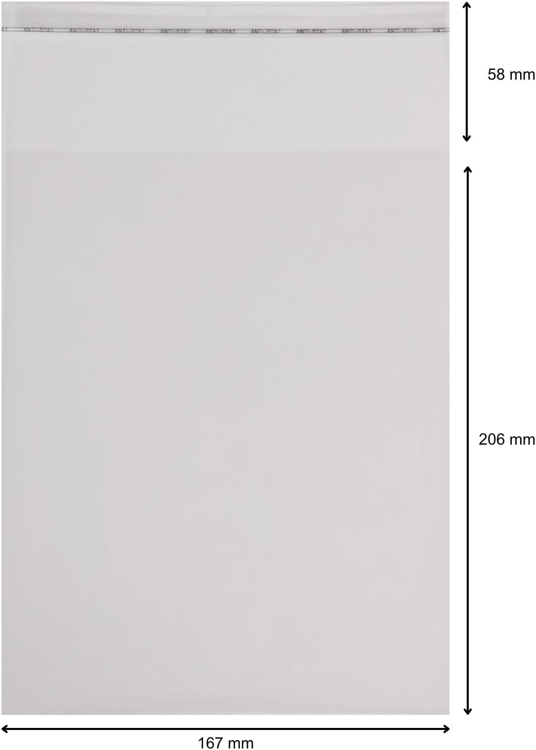 200 St. Schutzhüllen für DVD Staffel Box 3-fach + Mediabook Blu-ray Box 167 x 206 mm + 58 mm Klappe