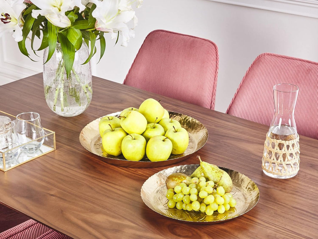 Dekoschale 2er Set Eisen gold rund Wohnaccessoires Modern Glamourös Sadane