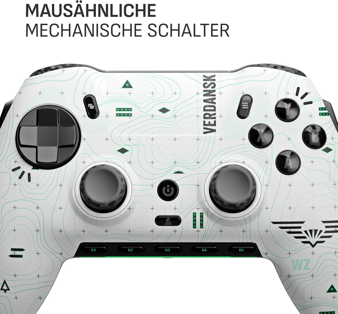 Scuf ENVISION PRO V1 (2023) COD Warzone (Light) Wireless PC-Nur-Gaming-Controller - Fünf Abnehmbare