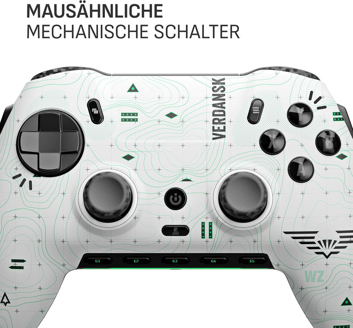 Scuf ENVISION PRO V1 (2023) COD Warzone (Light) Wireless PC-Nur-Gaming-Controller - Fünf Abnehmbare