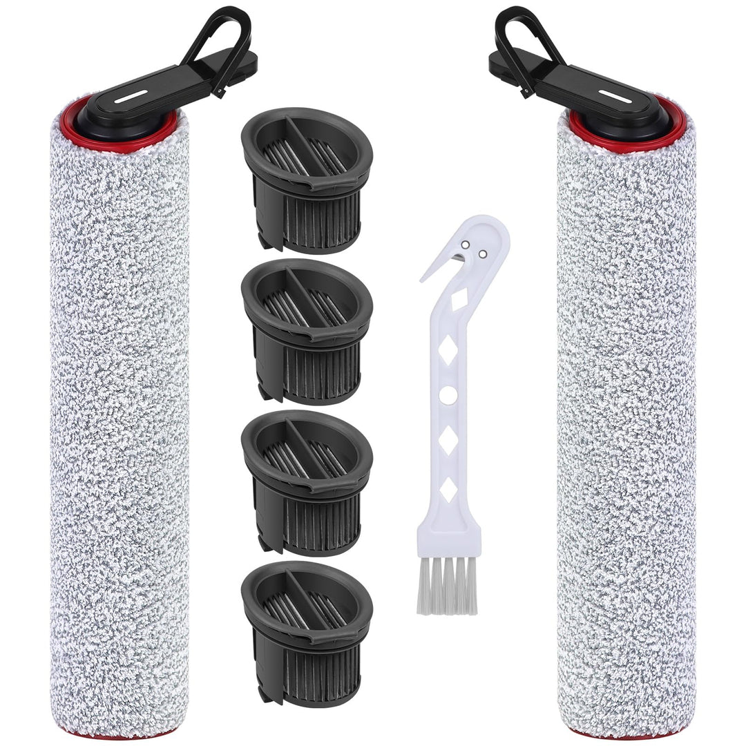 Bürstenrolle und Filter Zubehör für Mova X4 Pro/X4 Plus Nass- und Trockensauger Ersatzteile, 2 Bürst