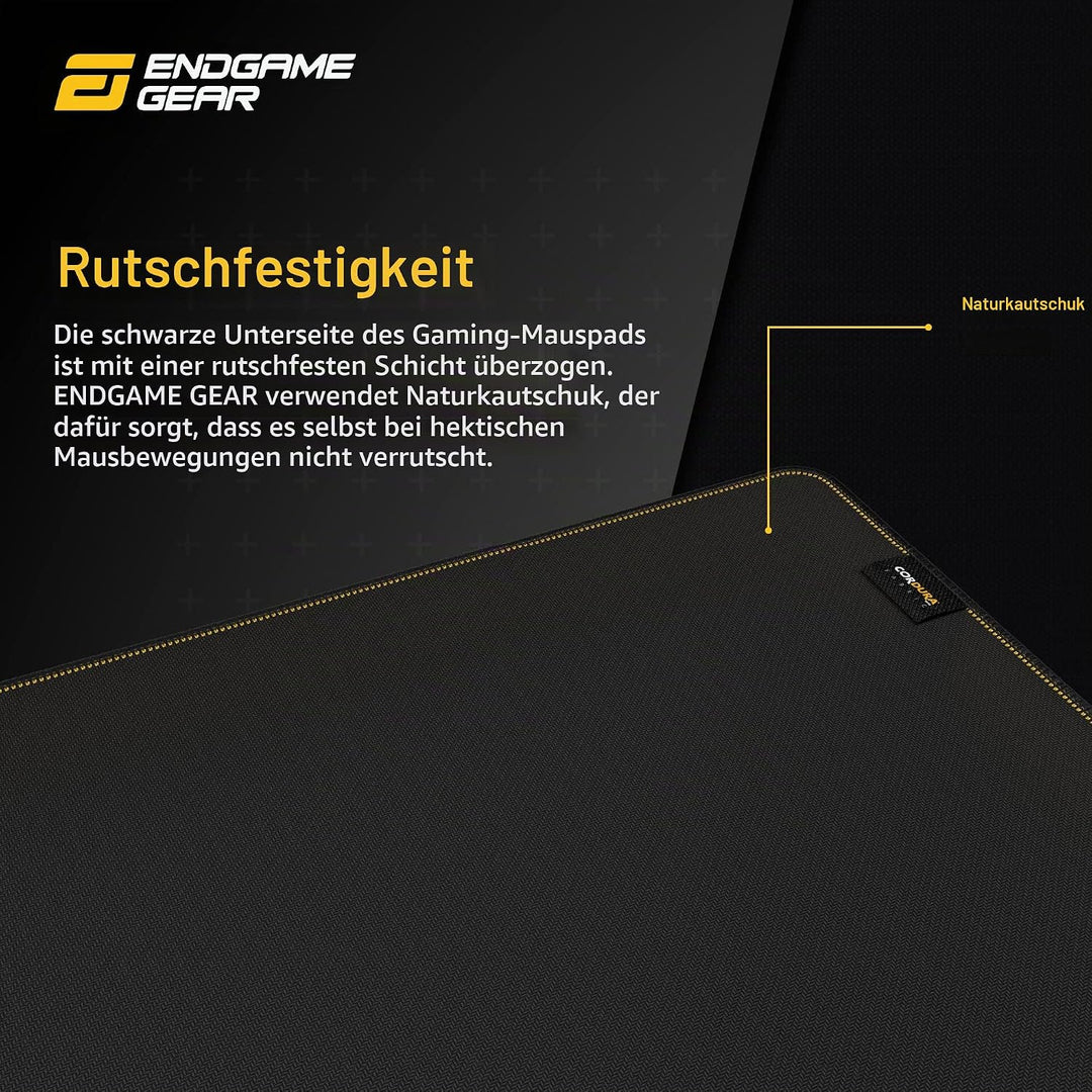 ENDGAME GEAR MPC 890 Cordura XXL Gaming Mauspad - 89 x 45cm - Fransenfreie Ränder - Cordura Gewebe -