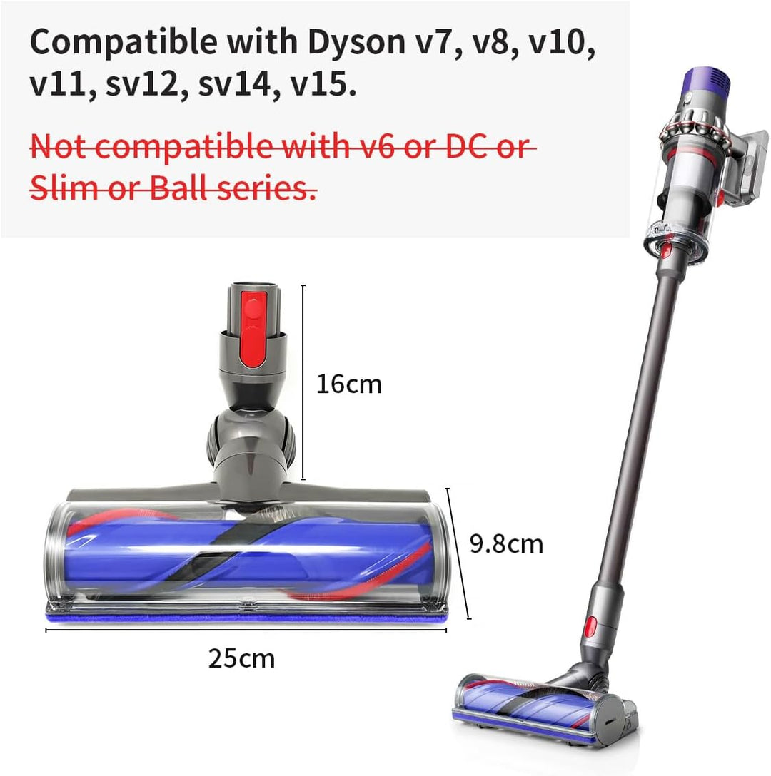 YanBan Elektrobürste mit Direktantrieb, kompatibel mit Dyson V7 V8 V10 V11 V15 Staubsauger, Ersatz-M