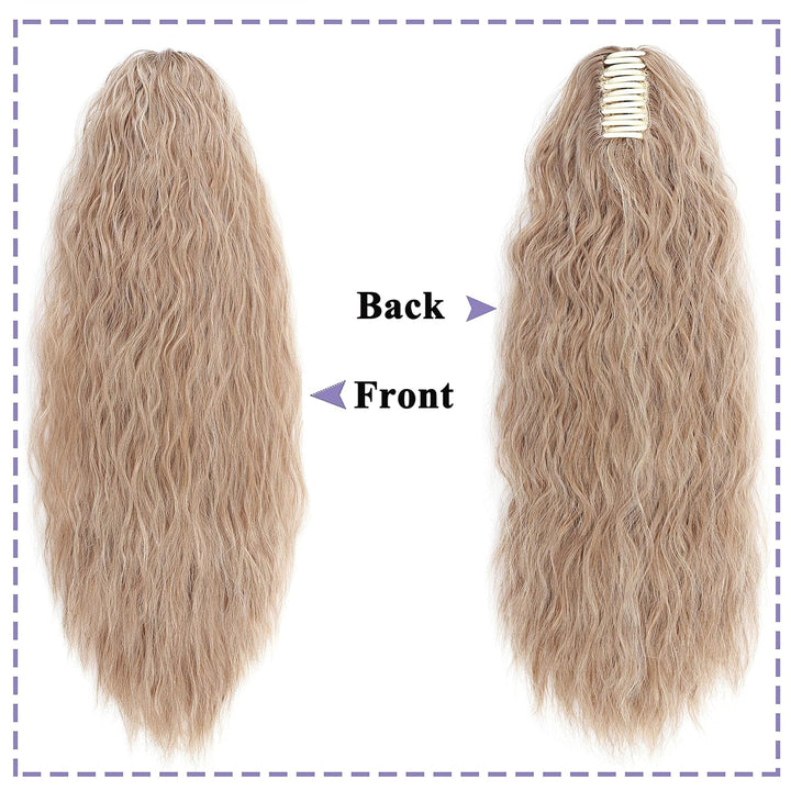 SEGO Ponytail Extension Pferdeschwanz Zopf Corn Wavy Haarteil Haarverlängerung Hair Piece Haar mit K