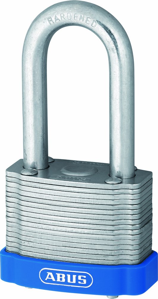 ABUS 01237 50 mm langer Bügel Eterna Plated Steel Vorhängeschloss laminiert 45mm / Bügelhöhe 50mm 1