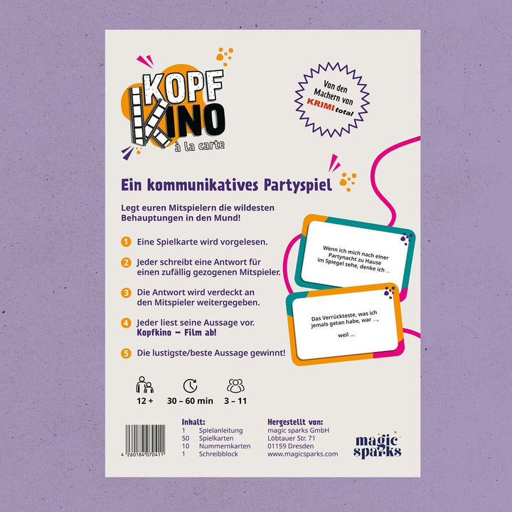 Generisch Kopfkino à la Carte - Original-Edition, Partyspiel, 3-11 Mitspieler