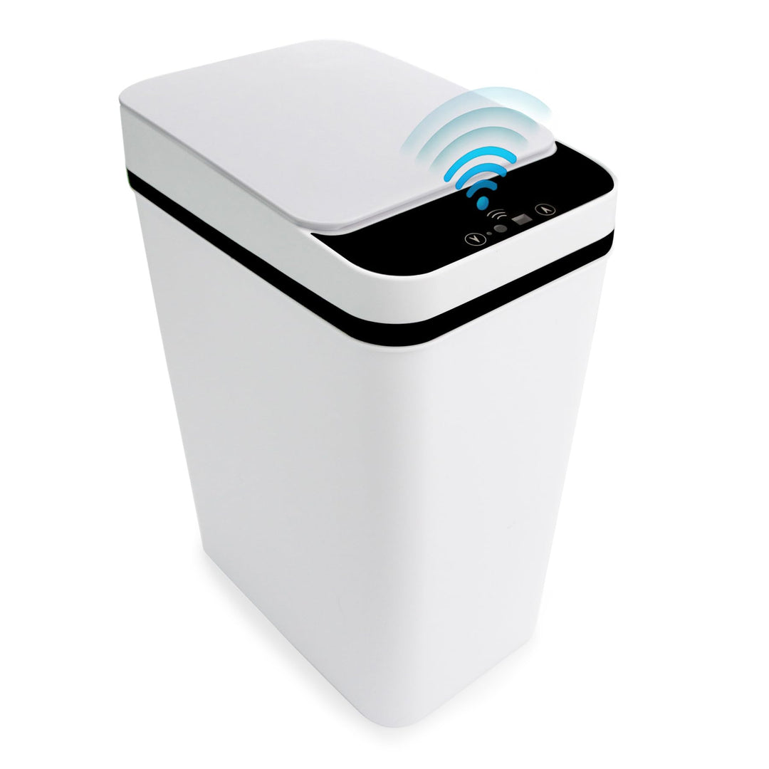 VicBre 12L Sensor Mülleimer mit Deckel, Touchless Wasserdicht Abfalleimer Automatischer Mülltonne fü