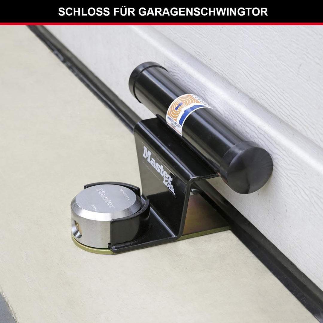 Master Lock 1488EURDAT Protektor für Garagentor mit Schlüsselschloss, schwarz, 13 cm x 27 cm x 22,5